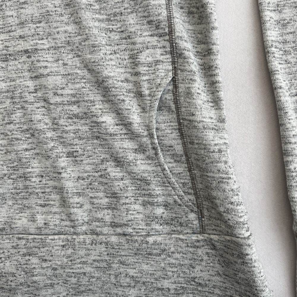 Kuhl Sweater Womens Medium Lea Heather Grey Cowl Neck Sweatshirt Pullover Pocket - Picture 3 of 8